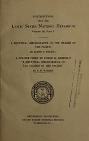 Tapa de A botanical bibliography of the islands of the Pacific