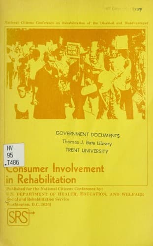 Tapa de Consumer involvement in rehabilitation
