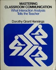 Tapa de Mastering classroom communication--what interaction analysis tells the teacher