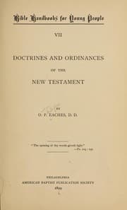 Tapa de Doctrines and ordinances of the New Testament