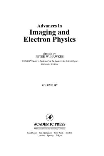 Tapa de Advances in imaging and electron physics