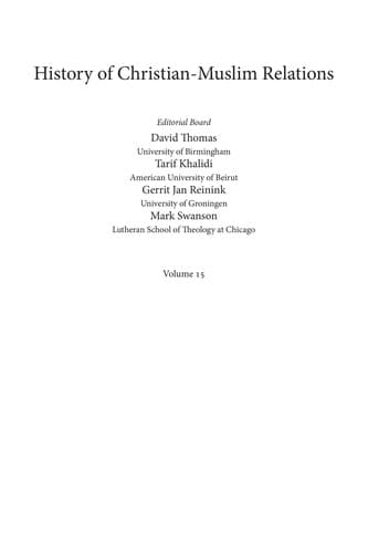 Tapa de Christian Muslim Relations
