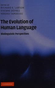 Tapa de The evolution of human language