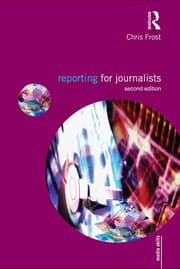 Tapa de Reporting for journalists