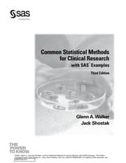 Tapa de Common statistical methods for clinical research with SAS examples