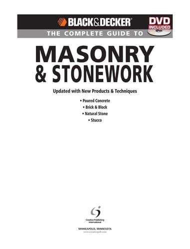 Tapa de The complete guide to masonry & stonework