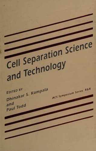 Tapa de Cell separation science and technology