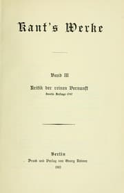 Tapa de Kant's gesammelte Schriften