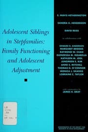 Tapa de Adolescent siblings in stepfamilies
