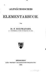 Tapa de Altsächsisches Elementarbuch
