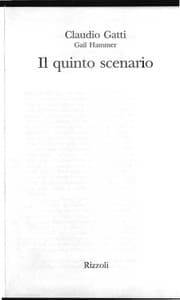 Tapa de Il quinto scenario