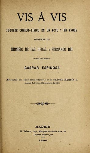 Tapa de Vis a vis