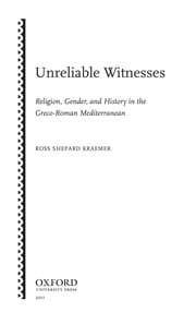 Tapa de Unreliable witnesses