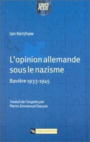 Tapa de Opinion allemande sous le nazisme