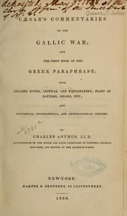 Tapa de Caesar's Commentaries on the Gallic war