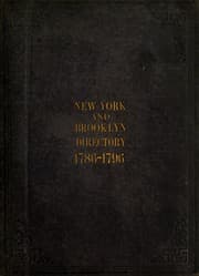 Tapa de New York and Brooklyn directory, 1786-1796