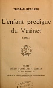 Tapa de L' enfant prodigue du Vésinet