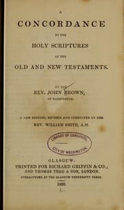 Tapa de A concordance to the Holy Scriptures of the Old and New Testaments