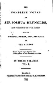 Tapa de The complete works of sir Joshua Reynolds, with an orig. memoir and anecdotes by the author