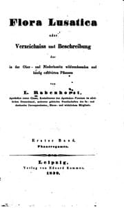 Tapa de Flora Lusatica, oder, Verzeichniss und Beschreibung der in der Ober- und ..