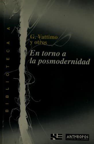 Tapa de En torno a la posmodernidad