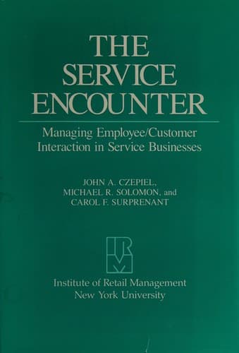 Tapa de The service encounter
