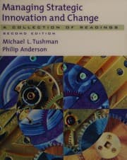 Tapa de Managing strategic innovation and change