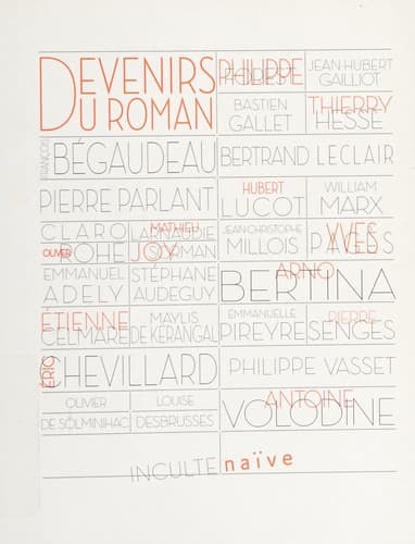 Tapa de Devenirs du roman