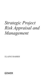 Tapa de Strategic project risk appraisal and management