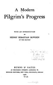 Tapa de A modern pilgrim's progress