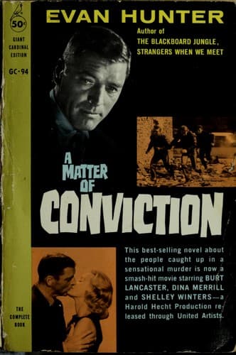 Tapa de A matter of conviction