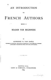 Tapa de An introduction to French authors
