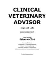 Tapa de Clinical veterinary advisor