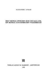 Tapa de Der Vertrag zwischen Rom und Kallatis