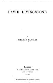 Tapa de David Livingstone