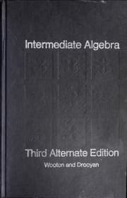 Tapa de Intermediate algebra
