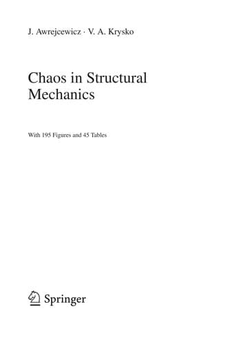 Tapa de Chaos in structural mechanics