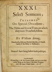 Tapa de XXXI select sermons, preached on special occasions ...