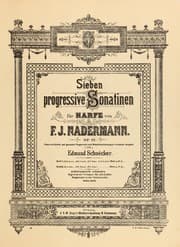 Tapa de Sieben progressive Sonatinen für Harfe