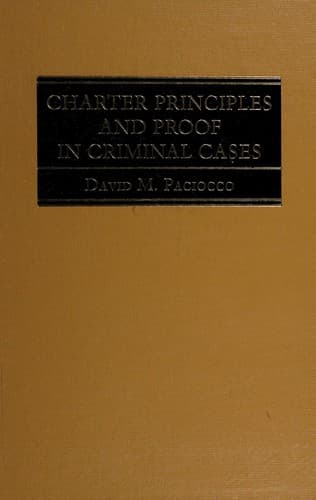 Tapa de Charter principles and proof in criminal cases