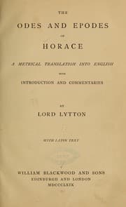 Tapa de The Odes and Epodes of Horace
