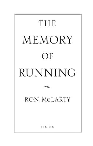 Tapa de The memory of running