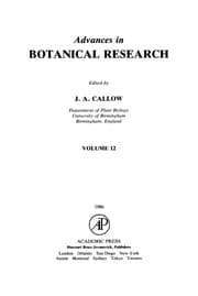 Tapa de Advances in Botanical Research, Volume 12