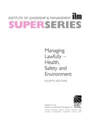 Tapa de Managing Lawfully - Health, Safety and Environment Super Series
