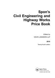 Tapa de Spon's civil engineering and highway works price book 2010