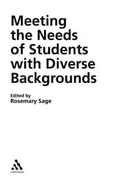 Tapa de Meeting the needs of students with diverse backgrounds