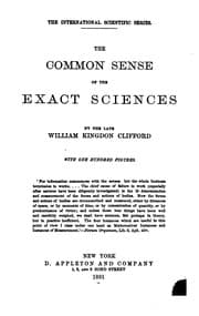 Tapa de The Common Sense of the Exact Sciences