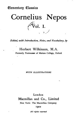 Tapa de Cornelius Nepos