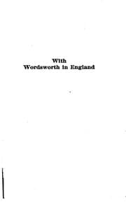 Tapa de With Wordsworth in England: Being a Selection of the Poems and Letters of William Wordsworth ..