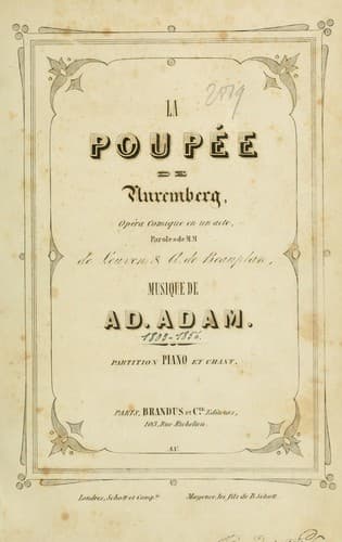 Tapa de La poupée de Nuremberg
